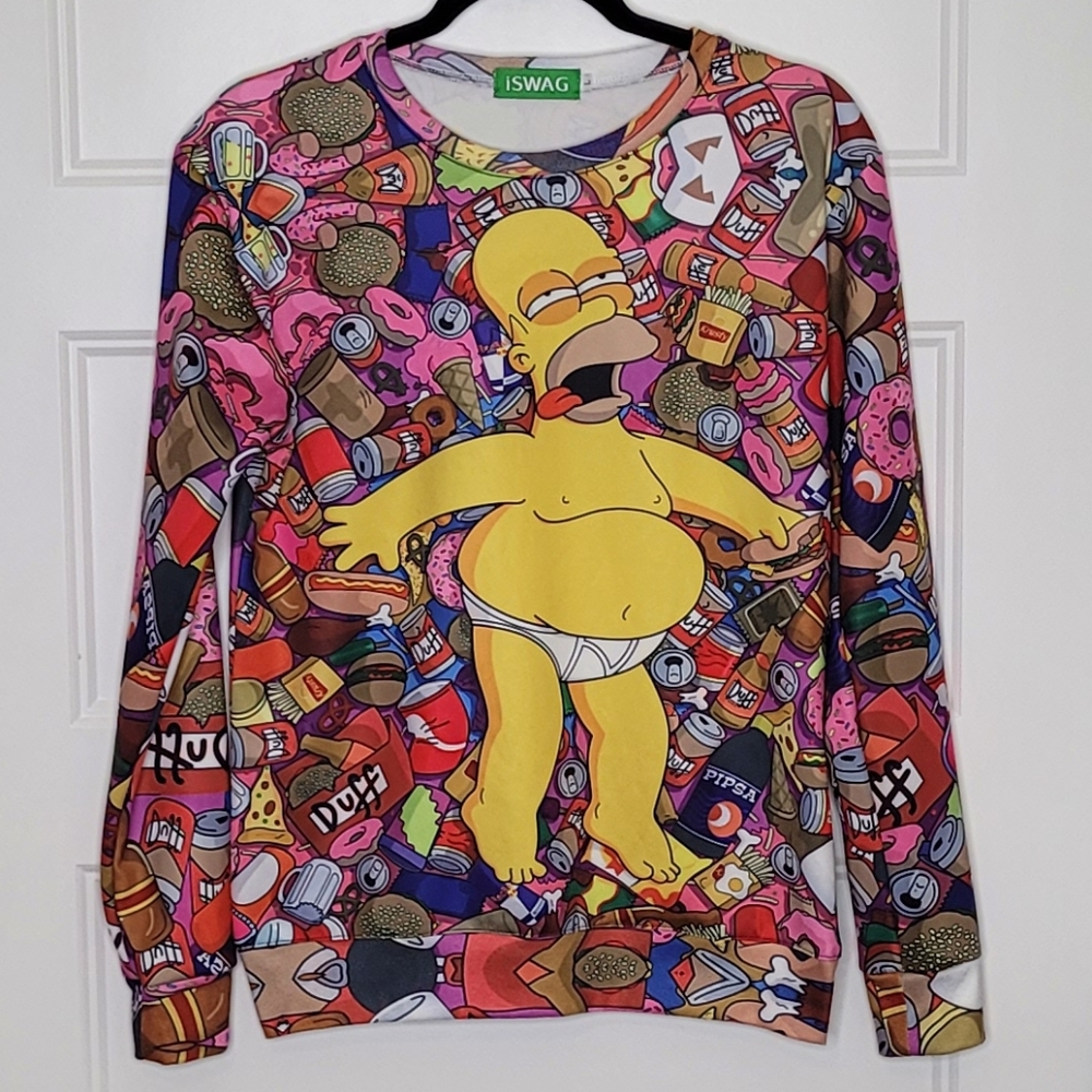 The Simpsons ISWAG L Long Sleeve Pull Over